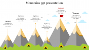 Multi-Color Mountains PPT Presentation slide Diagram
